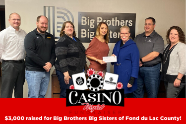 YPF Donates $3,000 to Big Brothers Big Sisters After Successful Casino Night Event