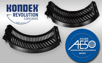 Kondex Revolution (TM) Concaves Receive AE50 Engineering Award