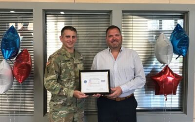 Commonwealth Construction (Brent Schumacher) Receives Patriotic Employer Award