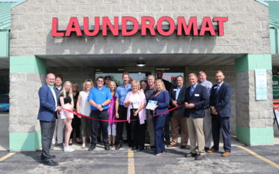 Ribbon Cutting at East Johnson Laundry