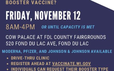 COVID-19 BOOSTER DRIVE-THRU CLINIC ON FRIDAY, 11/12