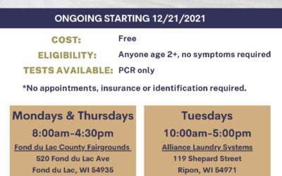 FREE COVID-19 TESTING IN RIPON ON TUESDAYS
