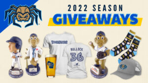 Dock Spiders bobbleheads, socks and jersey
