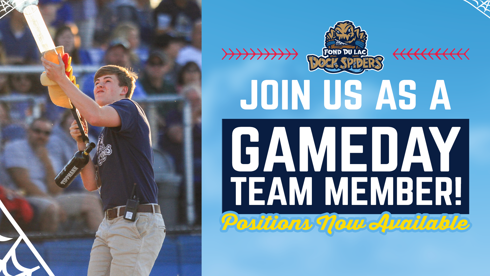 Dock Spiders Seeking Game Day Team Members for 2022 - Envision Greater Fond  du Lac
