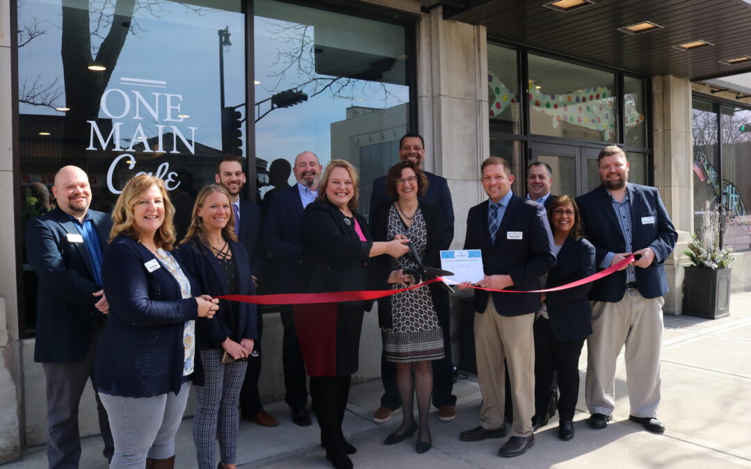 Ribbon Cutting at One Main Cafe