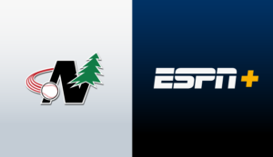 Northwoods League and ESPN+ logos