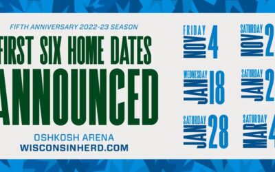 Wisconsin Herd Announces Initial Six Home Dates For Fifth Anniversary Season