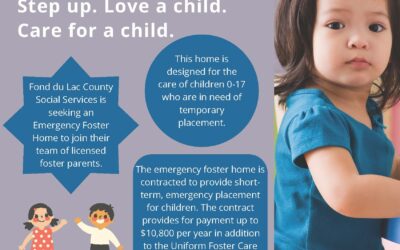Fond du Lac County is seeking emergency foster home