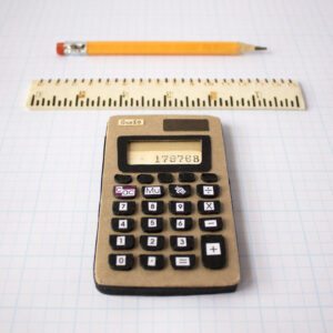 Pencil, ruler, calculator