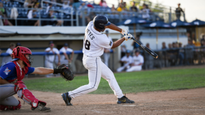 Baseball player batting