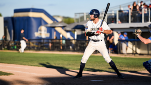 Baseball player batting