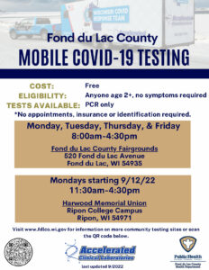 Covid testing information