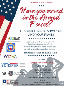 Veteran flyer with flag