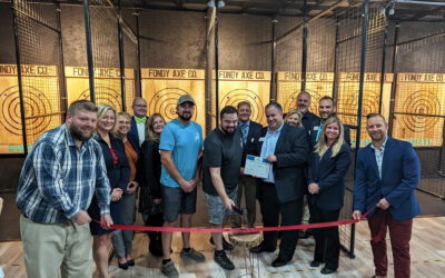 Ribbon Cutting at Fondy Axe Company