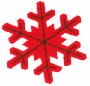 Red snowflake