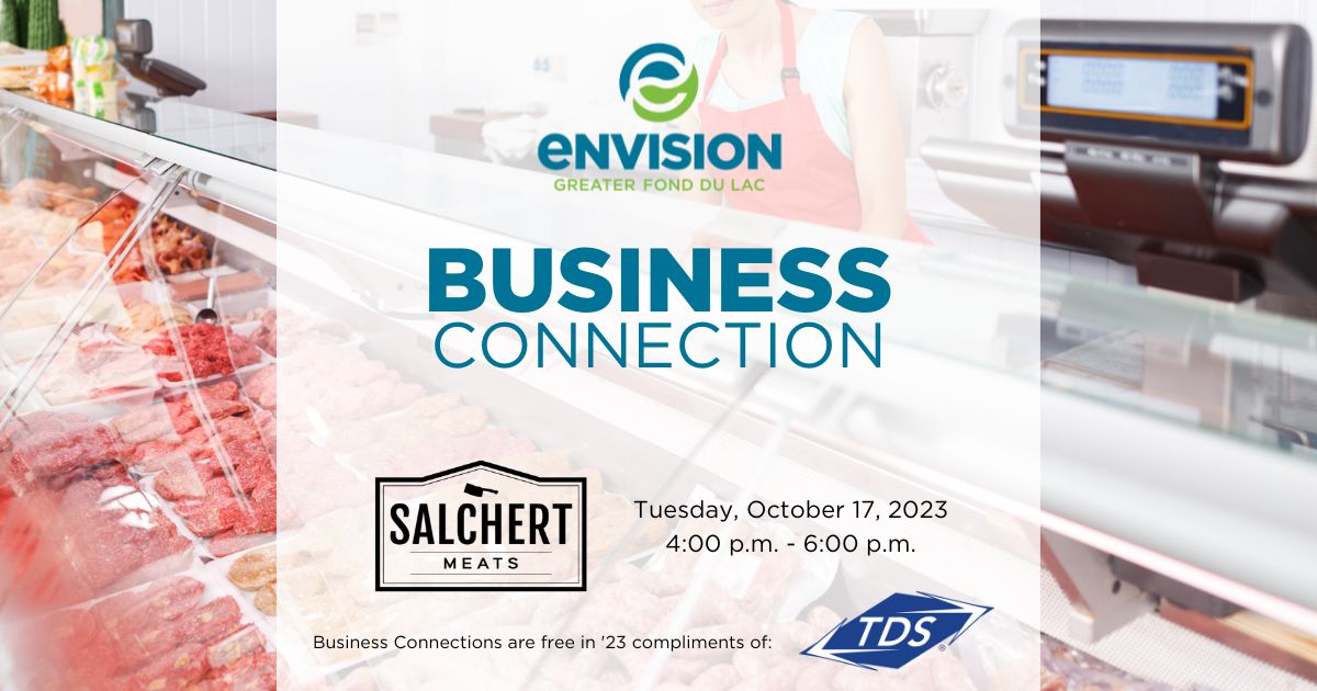 Meat for a business connection flyer