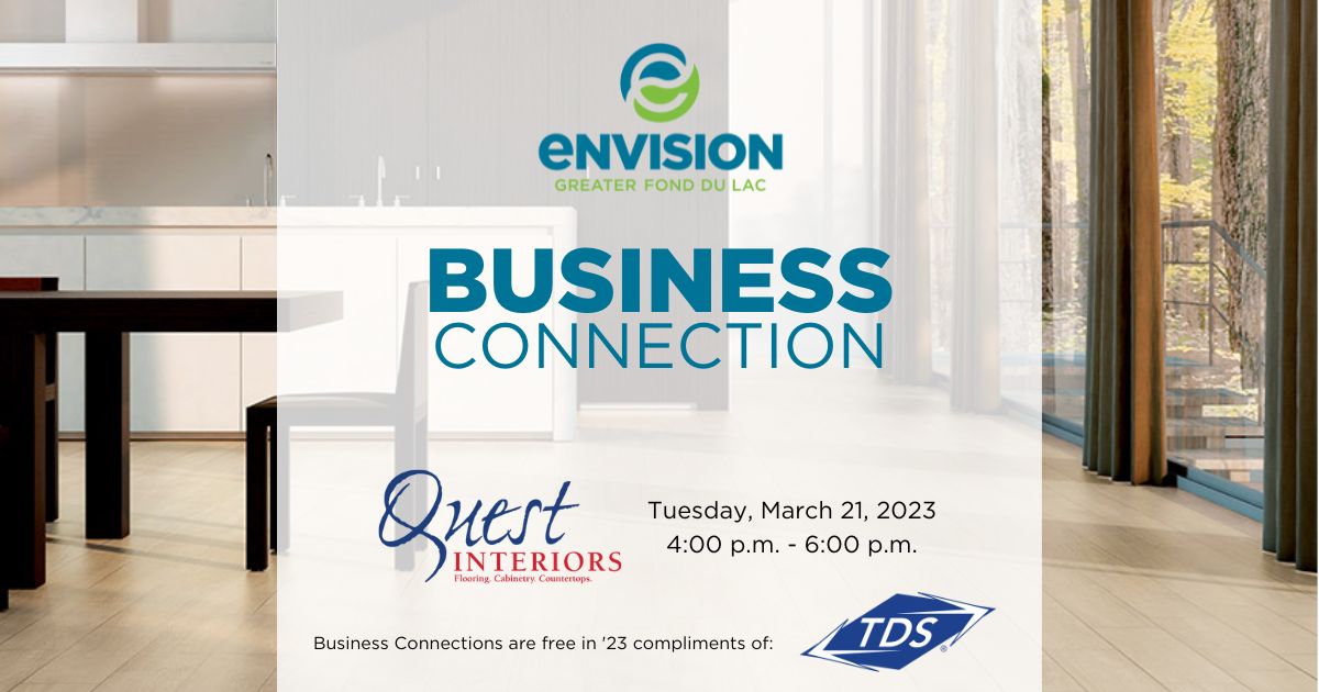Empty room for a business connection flyer