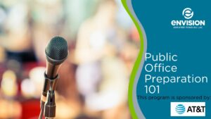 Microphone with public office preparation information
