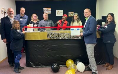 Ribbon Cutting with Ebony Vision