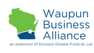 WBA logo with the outline of Wisconsin