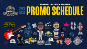 Promotional schedule for dock spiders