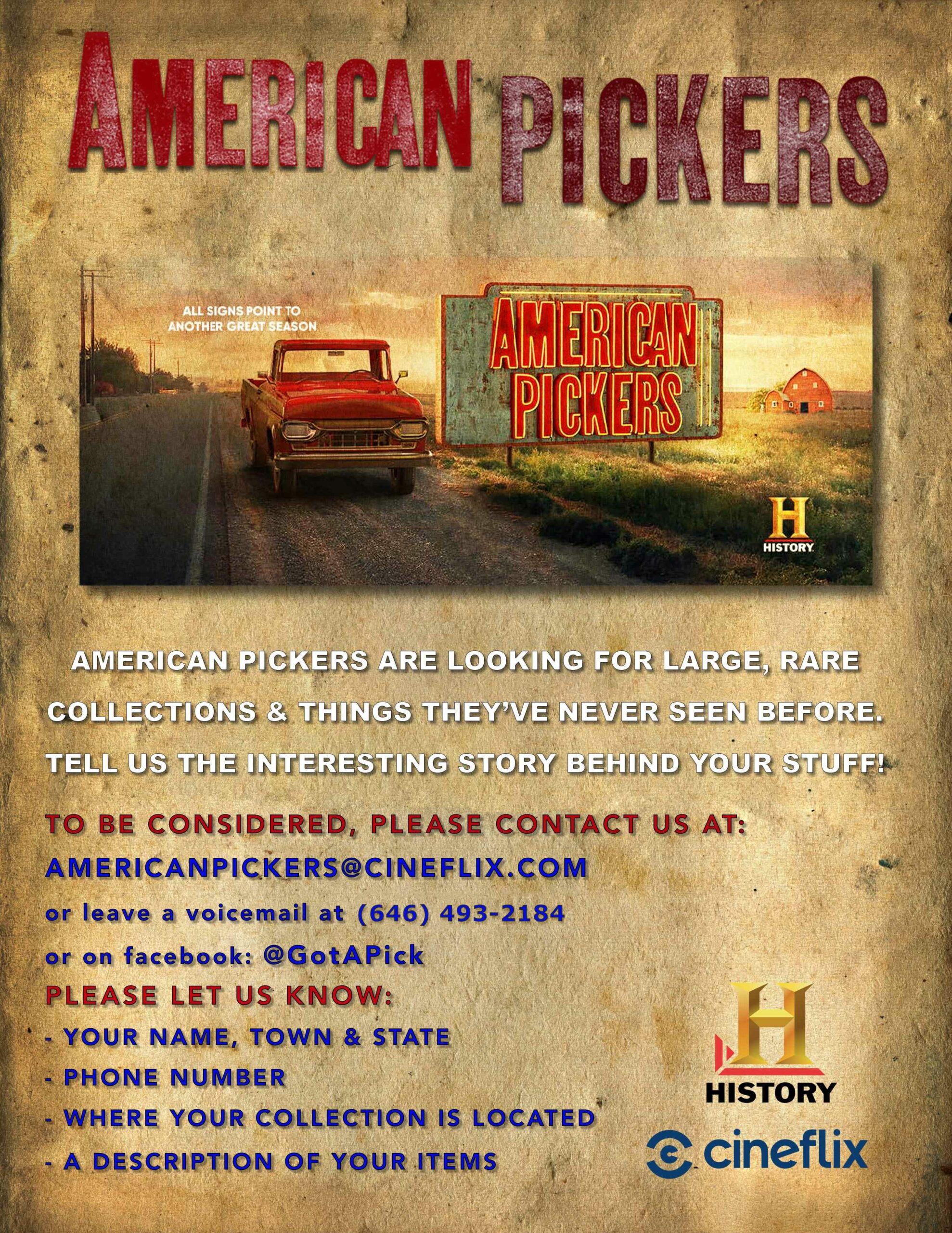 AMERICAN PICKERS to Film in Wisconsin Envision Greater Fond du Lac