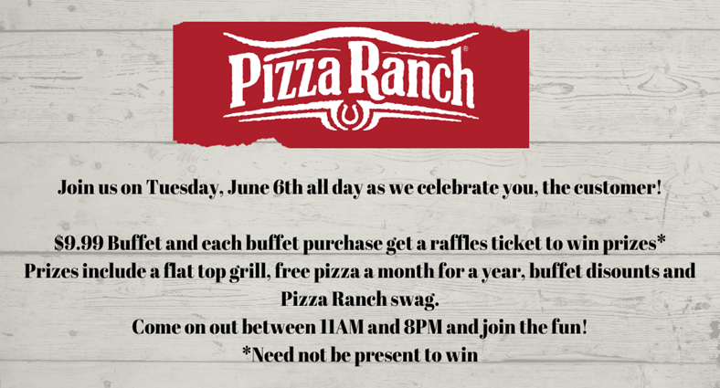 Pizza Ranch Customer Appreciation Day
