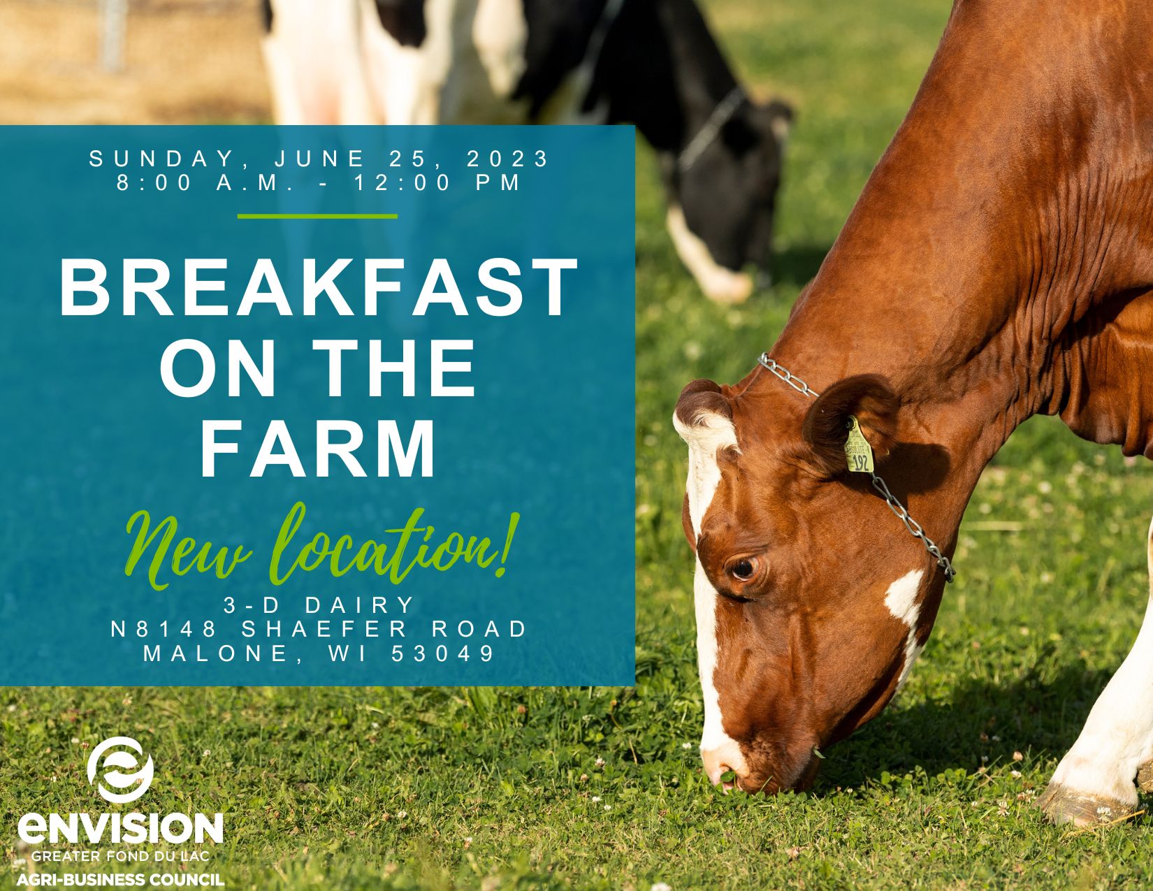 Fond du Lac Area Breakfast on the Farm new location Envision Greater