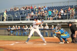 Baseball player batting