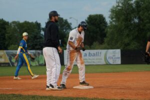 Baseball players in the field