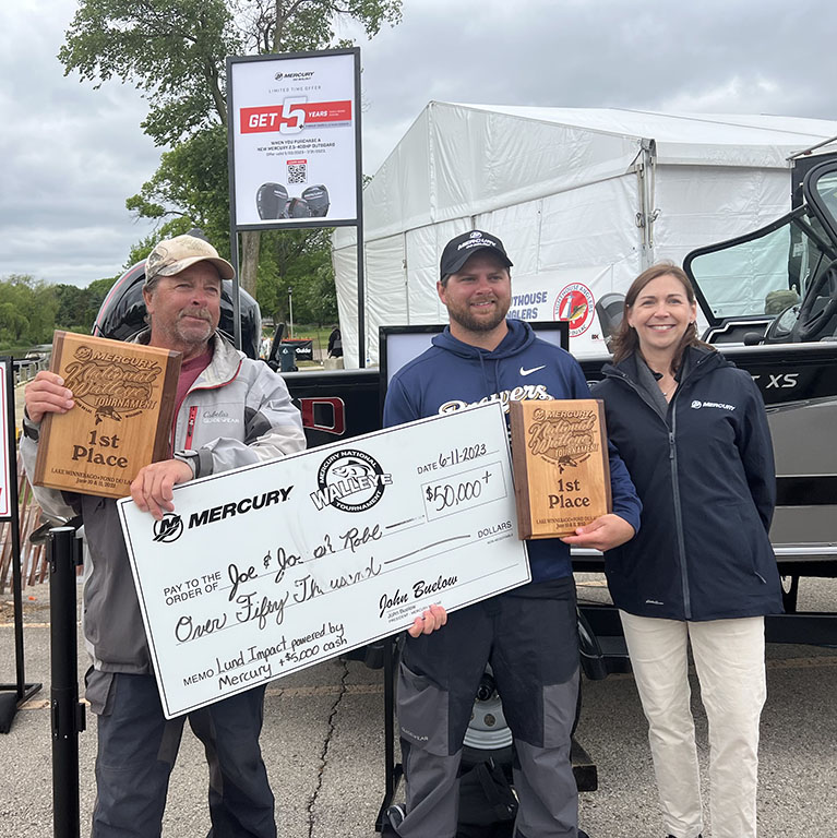 Mercury National Walleye Tournament crowns father and son team Joe and