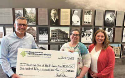 Foundation for Ripon Community Hospital supports Boys & Girls Club of the Tri-County Area facility