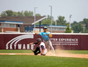 Two baseball players