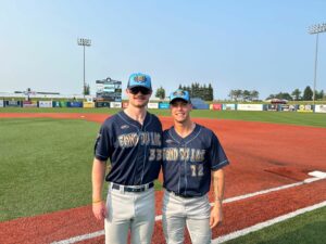 Two baseball players