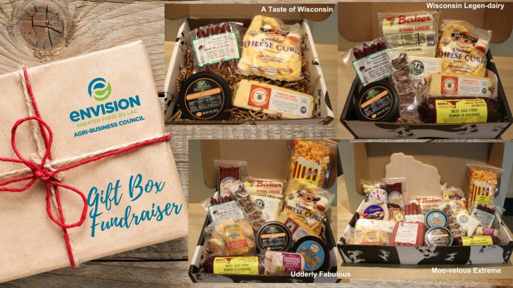 Four boxes of various food products