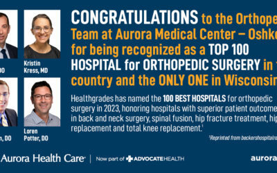 Aurora Medical Center recognized as a Top 100 Hospital for Orthopedic Surgery
