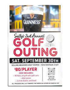 Glass of Guinness for golf outing