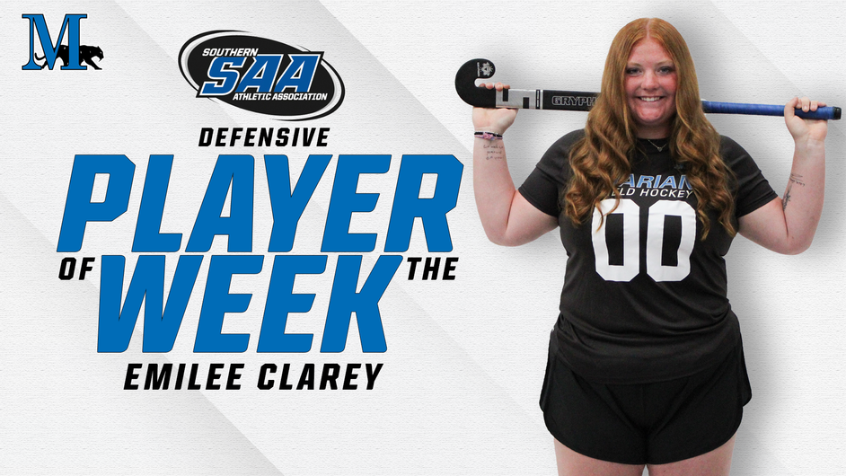 Clarey earns first SAA Defensive Player of the Week award