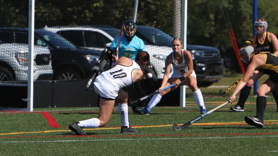 Sabre field hockey falls in overtime thriller to Centre