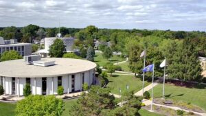 Aerial view of Marian University