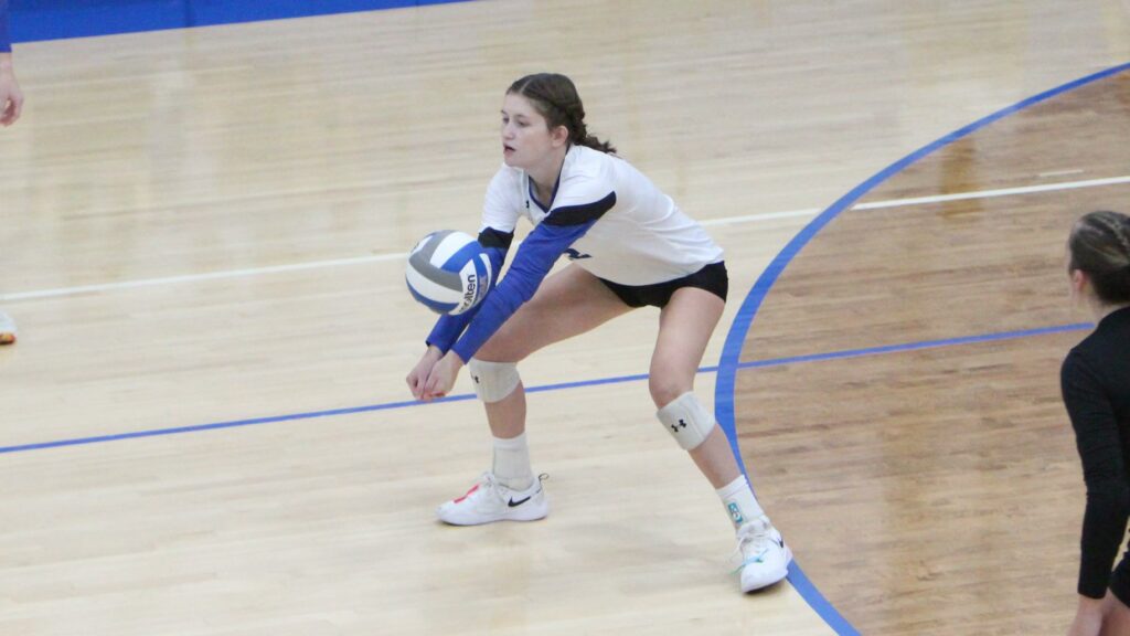 woman playing volleyball
