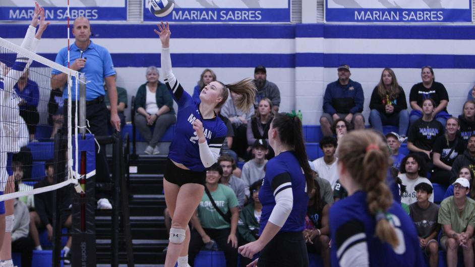Marian women’s volleyball falls to Lakeland in five sets