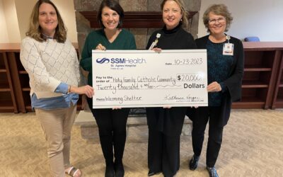 SSM Health Greater Fond du Lac gives $20,000 to Holy Family warming shelter