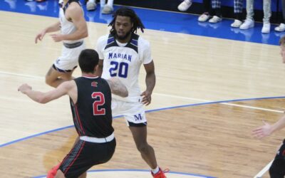 Sabre men’s basketball finishes first half against No. 7 UW-Whitewater