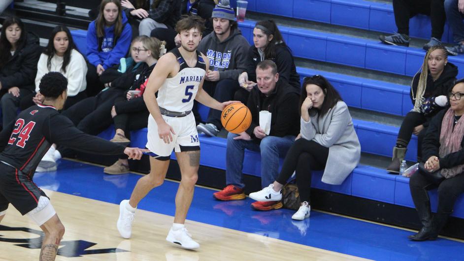 Men playing college basektball