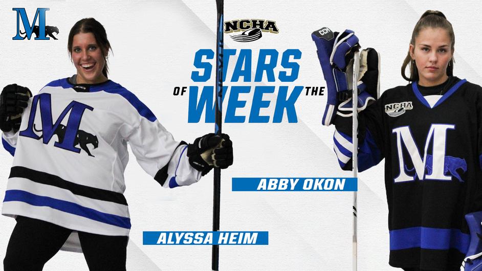 Two female hockey players stars of the week