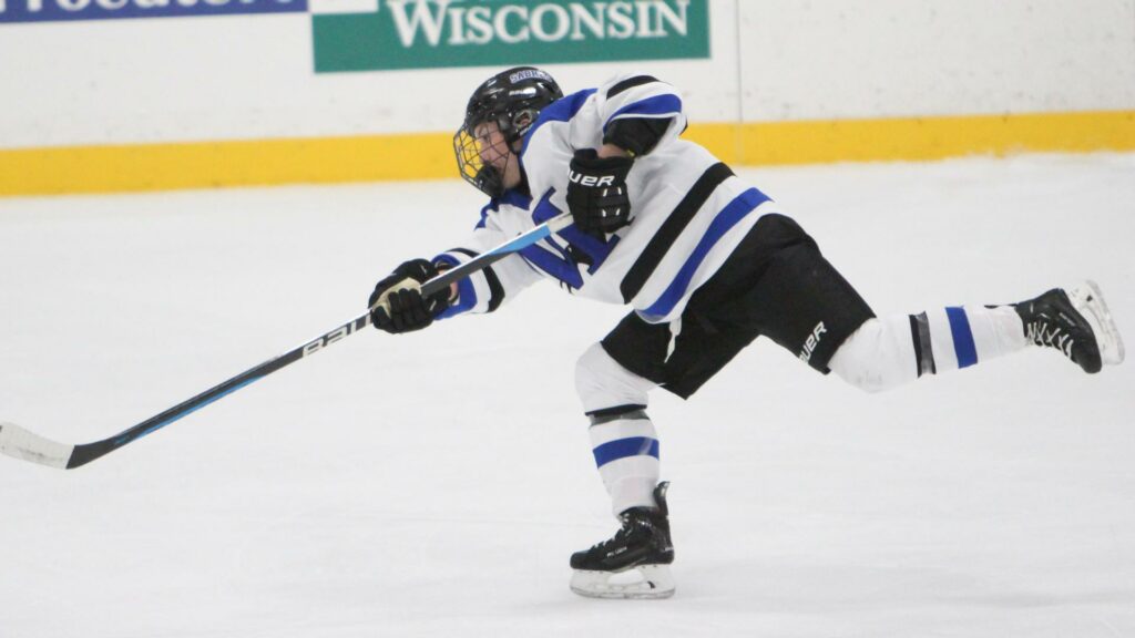 A female hockey player