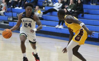 Marian men’s basketball stuns St. Norbert to finish season