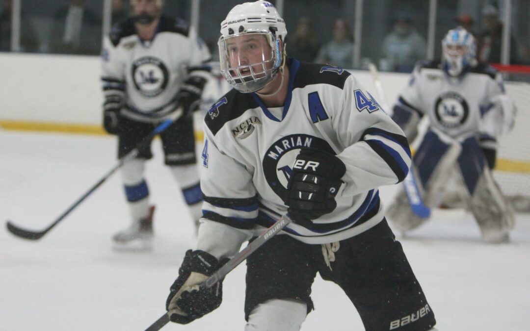 Marian NCAA men’s hockey clinches postseason bid in shootout win