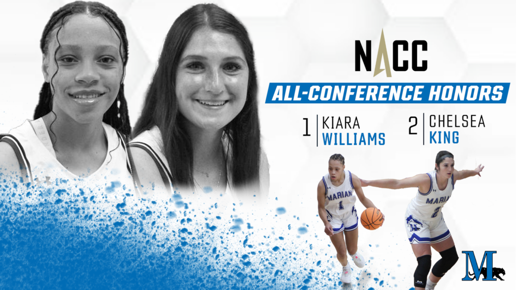 Two female college basketball players honored